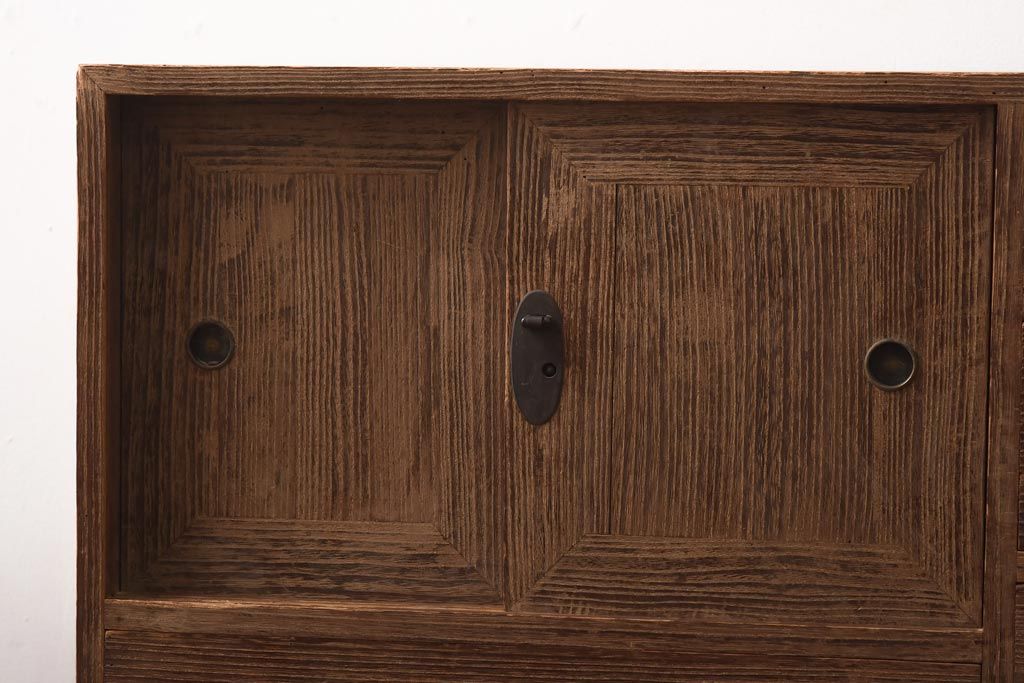 【送料込】茶箪笥　小タンス　レトロ　アンティーク　古道具　アンティーク家具 公式】アンティーク家具ラフジュ工房商品詳細ページアンティーク家具