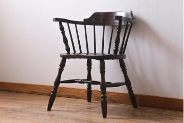 中古　松本民芸家具　ローバックの#91型キャプテンチェア(アームチェア、椅子)(R-038780)