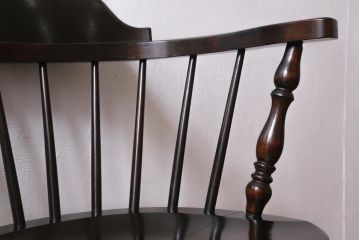 中古　松本民芸家具　ローバックの#91型キャプテンチェア(アームチェア、椅子)(R-038780)