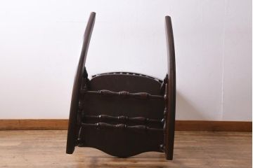 中古　松本民芸家具　上品なデザインの304F型ロッキングチェア(イス、揺り椅子)(定価約22万7千円)(R-038781)