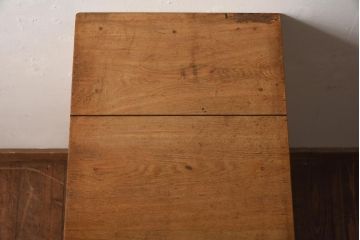 レトロ家具　和製アンティーク　昭和中期　素朴な雰囲気が魅力のレトロな脇机(サイドチェスト、袖机、引き出し)(R-038782)