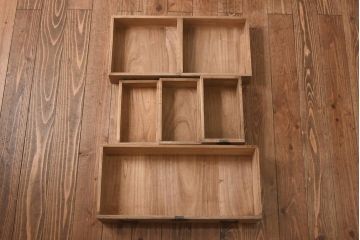 アンティーク家具　和製アンティーク　昭和中期　総桐材　古い木の質感が味わい深い小箪笥(引き出し、収納棚、桐箪笥、桐たんす)(R-038783)