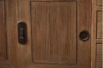 アンティーク家具　和製アンティーク　昭和中期　総桐材　古い木の質感が味わい深い小箪笥(引き出し、収納棚、桐箪笥、桐たんす)(R-038783)