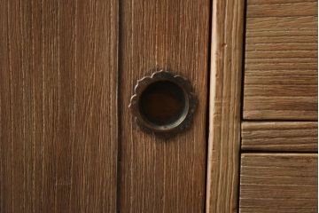 アンティーク家具　和製アンティーク　昭和中期　総桐材　古い木の質感が味わい深い小箪笥(引き出し、収納棚、桐箪笥、桐たんす)(R-038783)