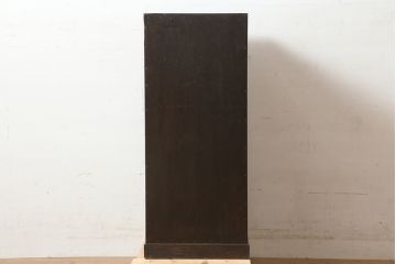 アンティーク家具　昭和中期　デッドスペースにもすっぽり収まる細身のサイドチェスト(袖机、脇机、引き出し)(R-038784)