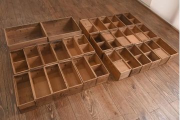 アンティーク家具　和製アンティーク　江戸明治期　時代の味をそのままに感じることのできる薬箪笥(百味箪笥)(R-038786)