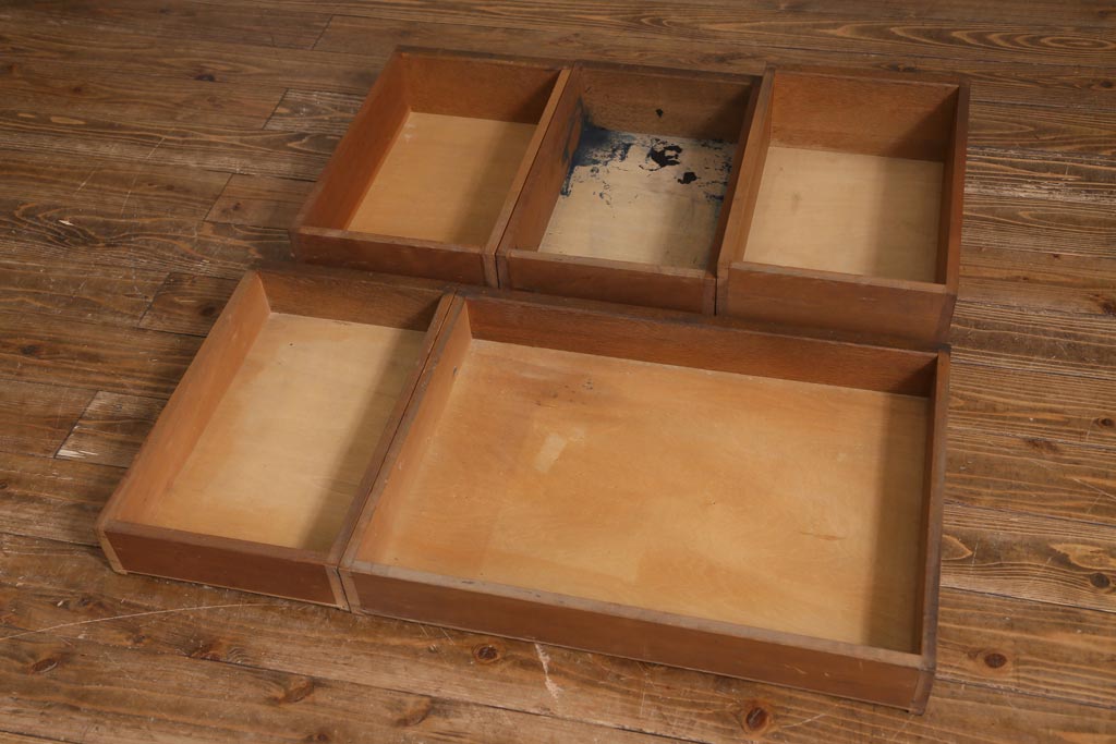 アンティーク家具　上手物!　ナラ材　テーパー脚　レトロな片袖デスク(片袖机、在宅ワーク、在宅用ワークデスク)(R-038787)