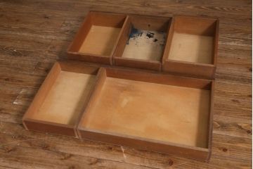 アンティーク家具　上手物!　ナラ材　テーパー脚　レトロな片袖デスク(片袖机、在宅ワーク、在宅用ワークデスク)(R-038787)