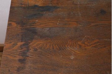 アンティーク家具　上手物!　ナラ材　テーパー脚　レトロな片袖デスク(片袖机、在宅ワーク、在宅用ワークデスク)(R-038787)