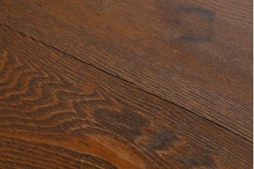 アンティーク家具　上手物!　ナラ材　テーパー脚　レトロな片袖デスク(片袖机、在宅ワーク、在宅用ワークデスク)(R-038787)