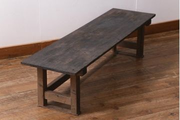 アンティーク家具　使い込まれた風合いが魅力的な文机(座机、飾り台)(R-038789)