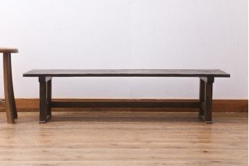 アンティーク家具　使い込まれた風合いが魅力的な文机(座机、飾り台)(R-038790)