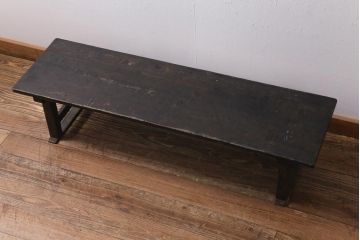 アンティーク家具　使い込まれた風合いが魅力的な文机(座机、飾り台)(R-038790)
