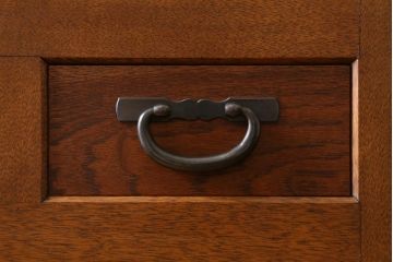 中古　国産家具　特大サイズ　総無垢材　欅・樺・ナラ材　障子戸　7尺重ね水屋箪笥(七尺水屋、和タンス、戸棚)(定価約165万円)(R-038791)