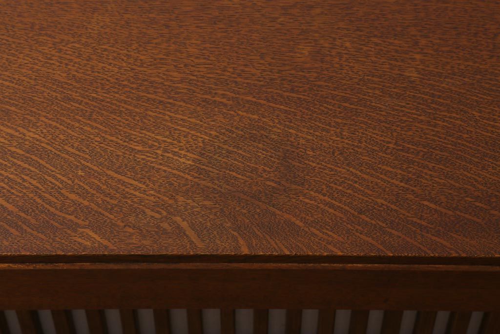 中古　国産家具　特大サイズ　総無垢材　欅・樺・ナラ材　障子戸　7尺重ね水屋箪笥(七尺水屋、和タンス、戸棚)(定価約165万円)(R-038791)