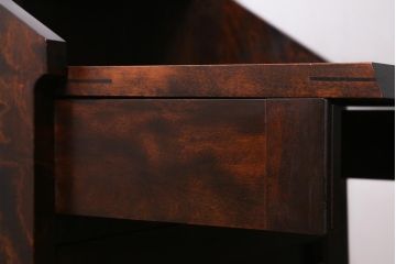 ビンテージ家具　松本民芸家具　#66　落ち着いた雰囲気が魅力的な高山式ビューロー(簿記机、在宅ワーク、在宅用ワークデスク、ライティングビューロー)(定価約29万円)(R-038792)