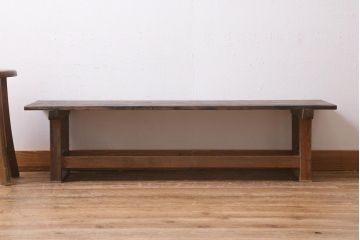 アンティーク家具　使い込まれた風合いが魅力的な文机(座机、飾り台)(R-038793)