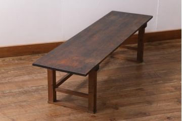 アンティーク家具　使い込まれた風合いが魅力的な文机(座机、飾り台)(R-038794)