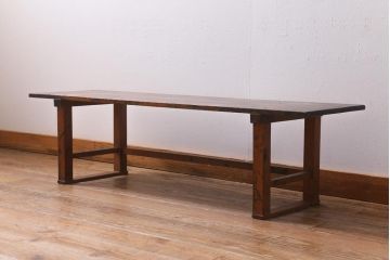 アンティーク家具　使い込まれた風合いが魅力的な文机(座机、飾り台)(R-038794)