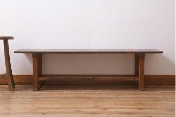 アンティーク家具　使い込まれた風合いが魅力的な文机(座机、飾り台)(R-038794)