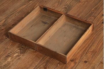 アンティーク家具　大正昭和初期　栓材　柔らかな木の風合いが魅力のレトロな文机(ローテーブル、座卓)(R-038857)