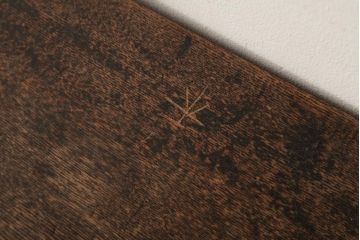 アンティーク家具　大正昭和初期　栓材　柔らかな木の風合いが魅力のレトロな文机(ローテーブル、座卓)(R-038857)