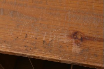 レトロ家具　昭和中期　素朴な木の風合いがレトロな収納棚(棚、オープンラック)(R-038861)