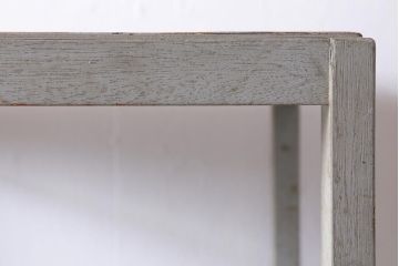 アンティーク家具　昭和初期　縦長　シャビーなペイントが味のある木製オープンラック(棚、陳列棚、収納棚)(R-038862)
