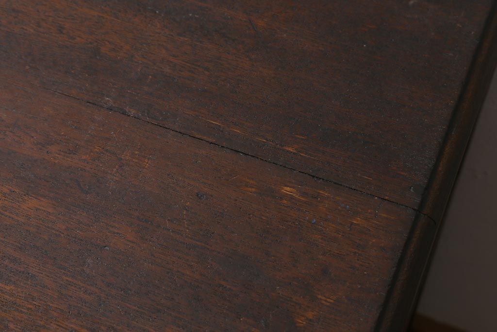 アンティーク家具　和製アンティーク　上手物!　レトロな佇まいがおしゃれな片袖デスク(片袖机、在宅ワーク、在宅用ワークデスク)(R-038863)