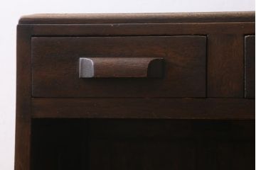 アンティーク家具　和製アンティーク　上手物!　レトロな佇まいがおしゃれな片袖デスク(片袖机、在宅ワーク、在宅用ワークデスク)(R-038863)