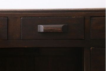 アンティーク家具　和製アンティーク　上手物!　レトロな佇まいがおしゃれな片袖デスク(片袖机、在宅ワーク、在宅用ワークデスク)(R-038863)