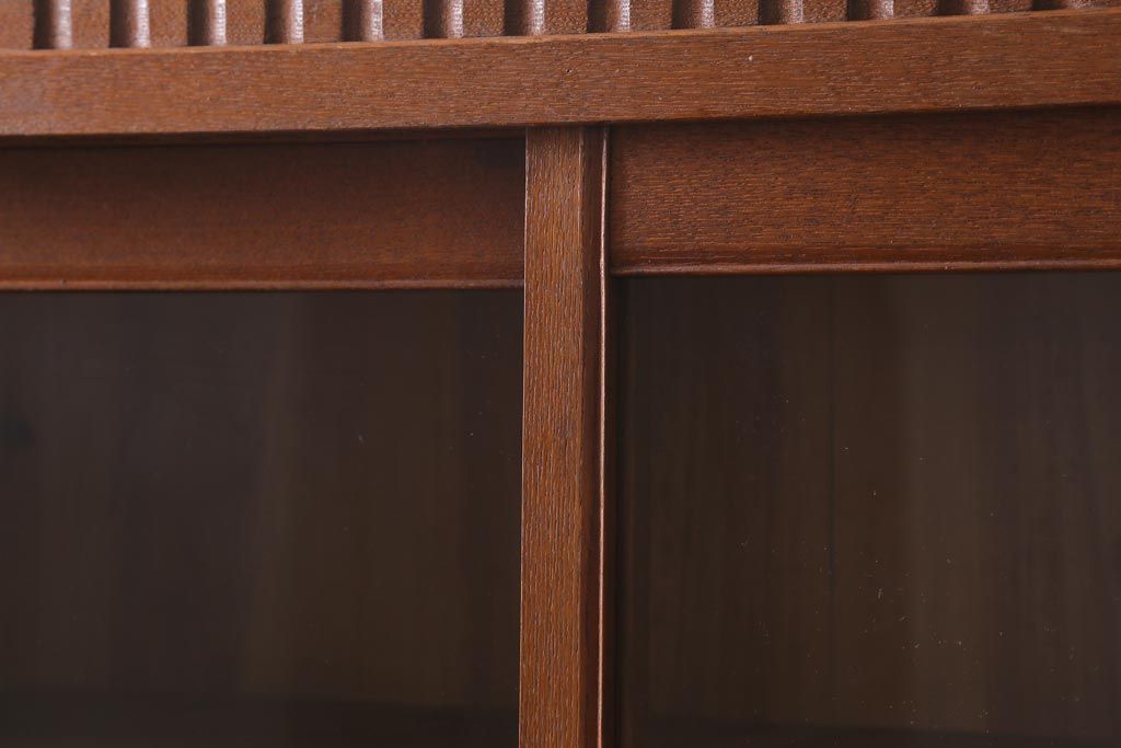 アンティーク家具　和製アンティーク　ノスタルジックな雰囲気が魅力の重ねキャビネット(戸棚、収納棚、食器棚)(R-038865)