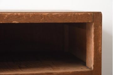 レトロ家具　昭和レトロ　素朴な雰囲気が懐かしさ感じる収納棚(飾り棚、オープンラック、下駄箱)(R-038866)