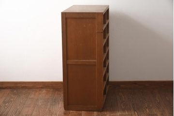 レトロ家具　昭和レトロ　素朴な雰囲気が懐かしさ感じる収納棚(飾り棚、オープンラック、下駄箱)(R-038866)