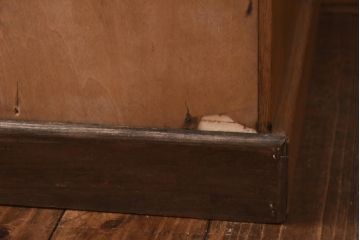 アンティーク家具　昭和レトロ　ナチュラルや北欧スタイルともあわせやすいサイドチェスト(収納棚、キャビネット、引き出し)(R-038868)