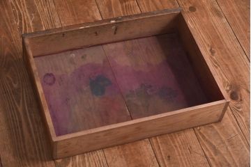 アンティーク家具　明治大正期　引き出し付き　小振りな収納棚(戸棚、キャビネット)(R-038869)