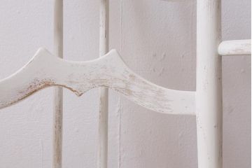ヴィンテージ家具　イギリスビンテージ　ERCOL(アーコール)　アンティークペイント　希少!洗練された佇まいのラダーバックアームチェア(ダイニングチェア、椅子)(R-038870)