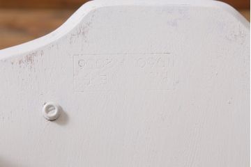 ヴィンテージ家具　イギリスビンテージ　ERCOL(アーコール)　アンティークペイント　希少!洗練された佇まいのラダーバックアームチェア(ダイニングチェア、椅子)(R-038870)