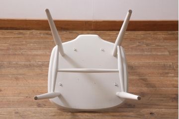 ヴィンテージ家具　イギリスビンテージ　ERCOL(アーコール)　アンティークペイント　希少!洗練された佇まいのラダーバックチェア(ダイニングチェア、椅子)(R-038871)
