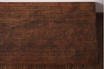 アンティーク家具　昭和初期　脚のデザインが粋な文机(座机、ローテーブル)(R-038874)