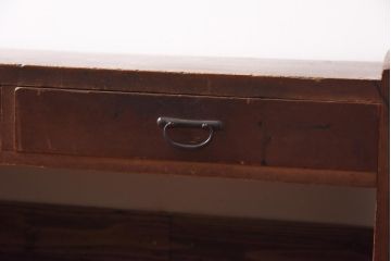アンティーク家具　和の雰囲気を感じる引き出し付き文机(座机)(R-038876)
