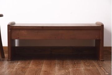 アンティーク家具　和の雰囲気を感じる引き出し付き文机(座机)(R-038876)