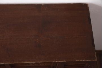 アンティーク家具　和製アンティーク　松竹梅　透かし彫りが風情あふれる下駄箱(収納棚、戸棚、キャビネット)(R-038877)