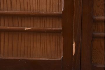 アンティーク家具　和製アンティーク　松竹梅　透かし彫りが風情あふれる下駄箱(収納棚、戸棚、キャビネット)(R-038877)