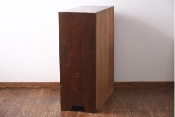 アンティーク家具　和製アンティーク　松竹梅　透かし彫りが風情あふれる下駄箱(収納棚、戸棚、キャビネット)(R-038877)