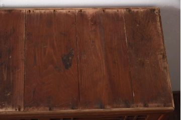 アンティーク家具　和製アンティーク　昭和初期　和モダンな雰囲気漂う戸棚(収納棚、キャビネット)(R-038878)