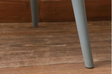 ペイント家具　イギリスヴィンテージ　ERCOL(アーコール)　希少!淡いカラーが優しげな雰囲気のラダーバックチェア(ダイニングチェア、椅子、ビンテージ)(R-038879)