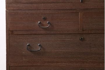 アンティーク家具　レトロな和の雰囲気漂う重ねタンス(和タンス、衣装箪笥)(R-038882)
