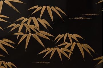 中古　在銘　華仙(上田)・蕃仙(三沢)　梅図・竹図　和の風情をたのしめる衝立(パーテーション)(R-038883)