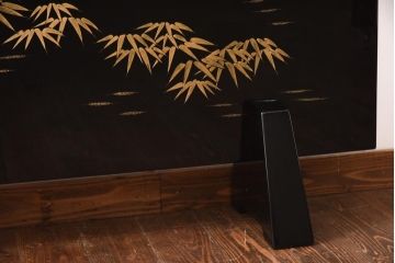 中古　在銘　華仙(上田)・蕃仙(三沢)　梅図・竹図　和の風情をたのしめる衝立(パーテーション)(R-038883)